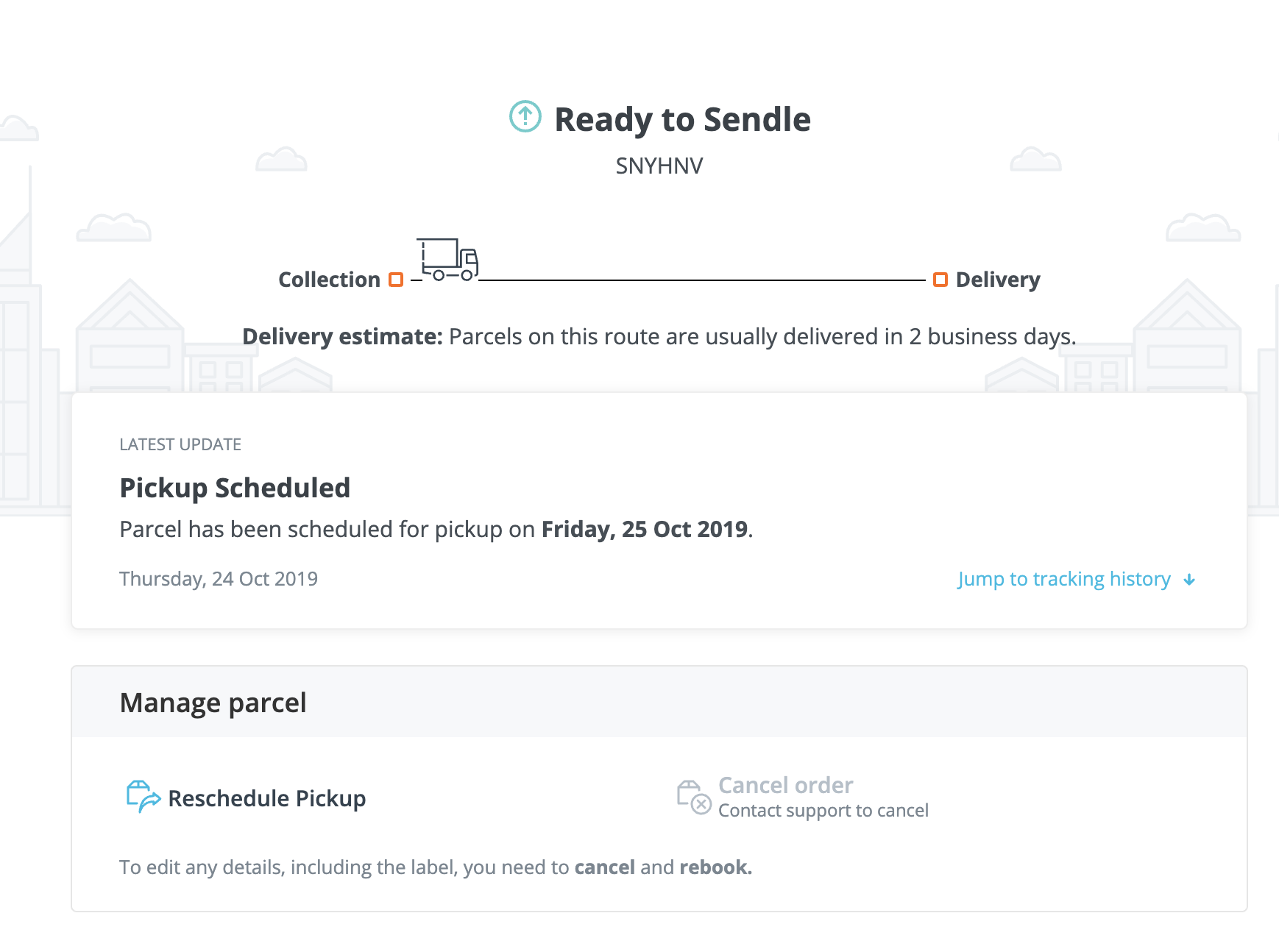 sendal tracking