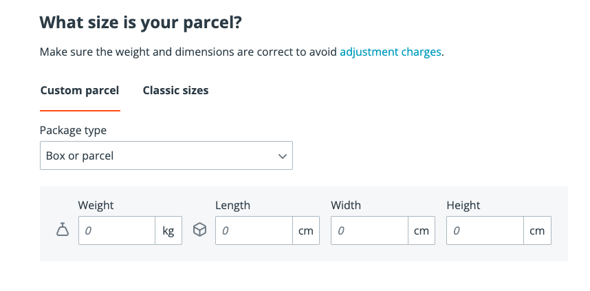 Sendle parcel sizes and weights for domestic parcels Sendle